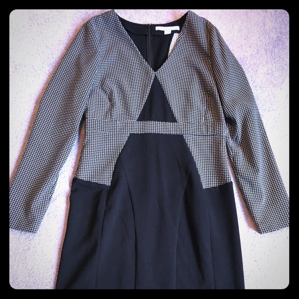 DVF black dress size 14